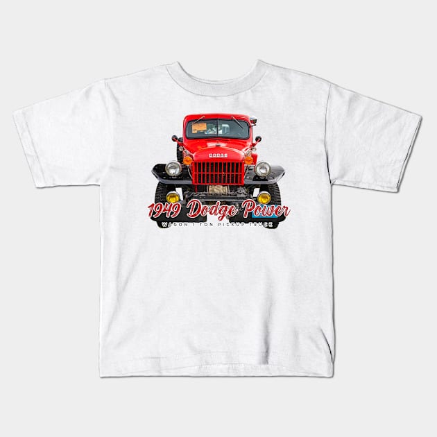 1949 Dodge Power Wagon 1 Ton Pickup Truck Kids T-Shirt by Gestalt Imagery